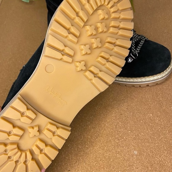 Montelliana Alce Suede Hiking Ankle Boots in Black Size 7 - Picture 11 of 11